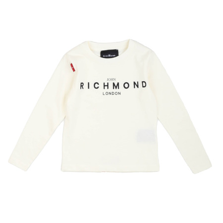 John Richmond T-shirt bambino con stampe logate bianco main image 1